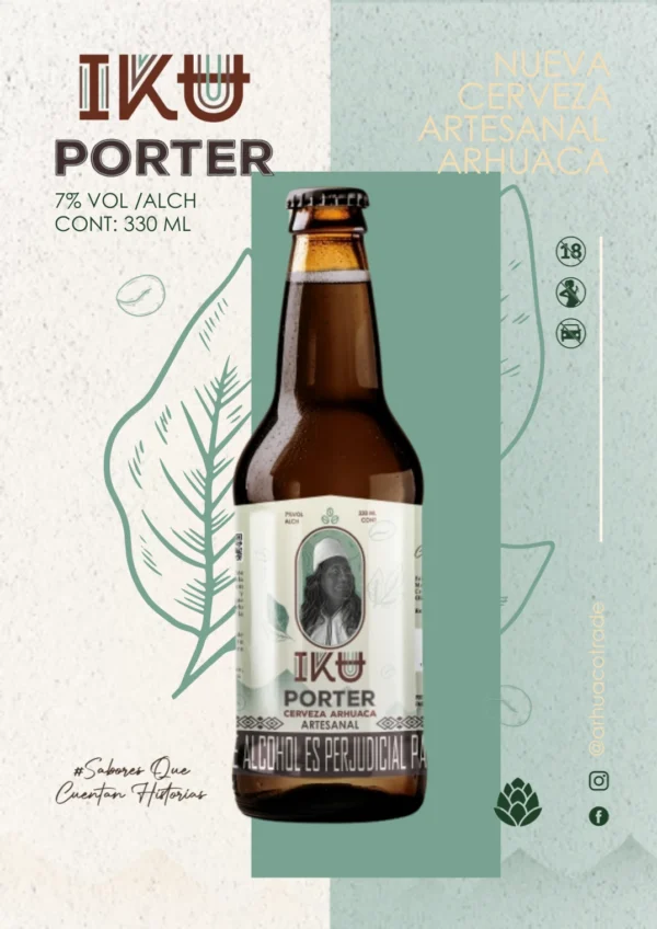 Cerveza Artesanal Arhuaca IKU – Porter 330ml