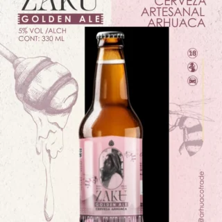 Cerveza Artesanal Arhuaca ZAKU - Golden Ale 330ml